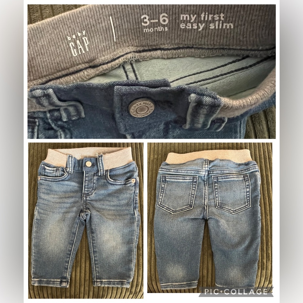 GAP Baby My First Easy Slim Denim Jeans Unisex 3-6m